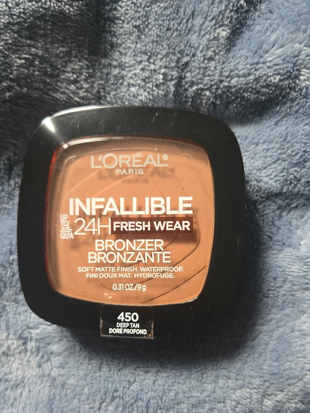 L'Oreal Infallible 24H Fresh Wear Bronzer 450 Deep Tan (Warm Brown)